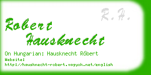 robert hausknecht business card